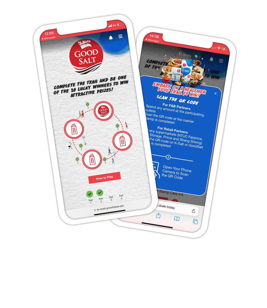 K-Salt's Digital Stamp Card Campaign: Food Trail Contest